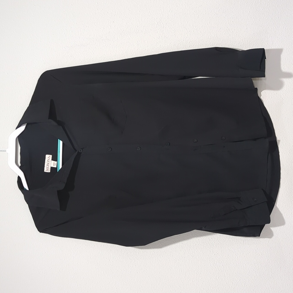 Black button down
